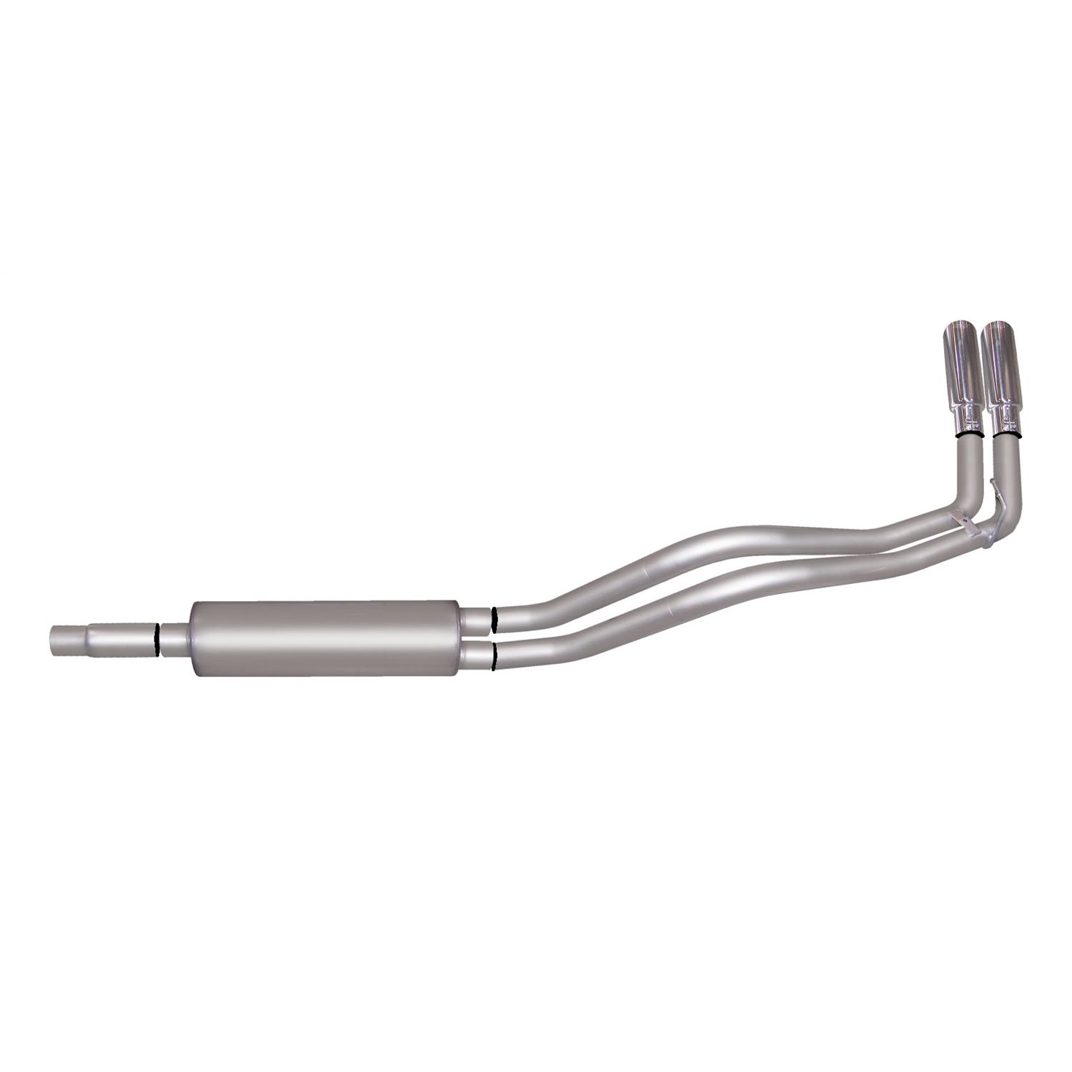 Cat-Back Dual Sport Exhaust System; Stainless