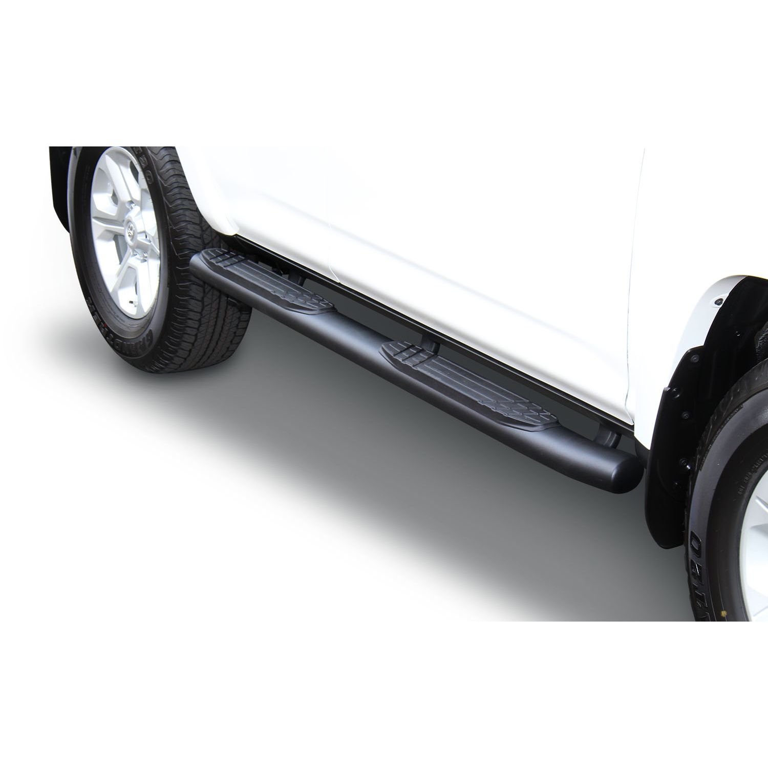 Go Rhino - 67427T - 415 Series SideSteps (Cab Length) - Textured black with Plastic End Caps