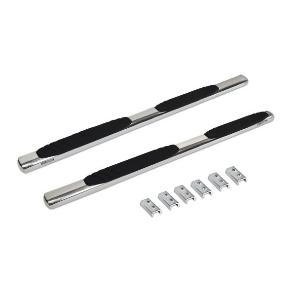 Go Rhino - 684404580PS - 4in OE Xtreme SideSteps Kit - 80in Long Stainless + 3 Brackets Per Side