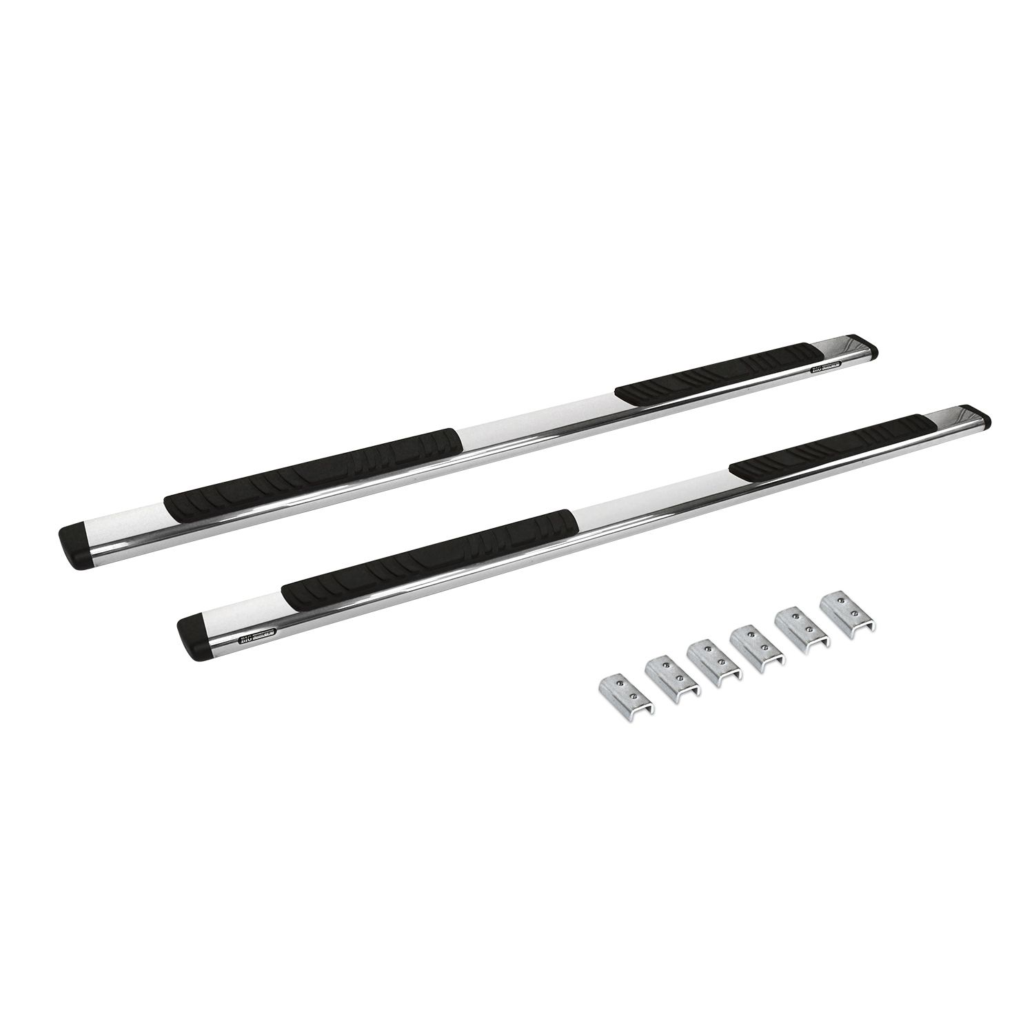 Go Rhino - 685409987CB - 5in OE Xtreme Composite SideSteps Kit - 87in Long Black + Mounting Brackets