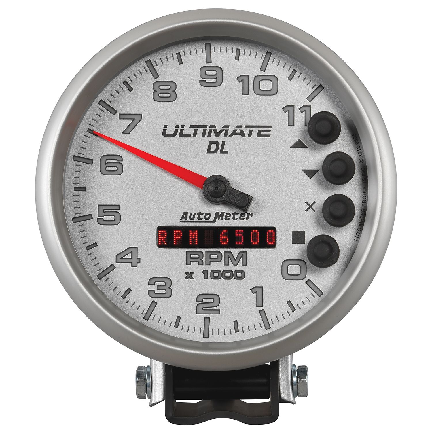 5 in. TACHOMETER, 0-11,000 RPM, PEDESTAL, ULTIMATE DL PLAYBACK, SILVER