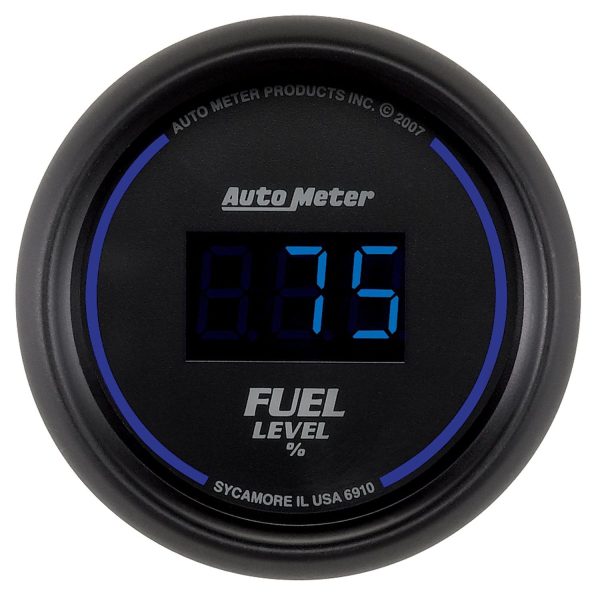 2-1/16 in. FUEL LEVEL, PROGRAMMABLE 0-280 O, DIGITAL BLACK