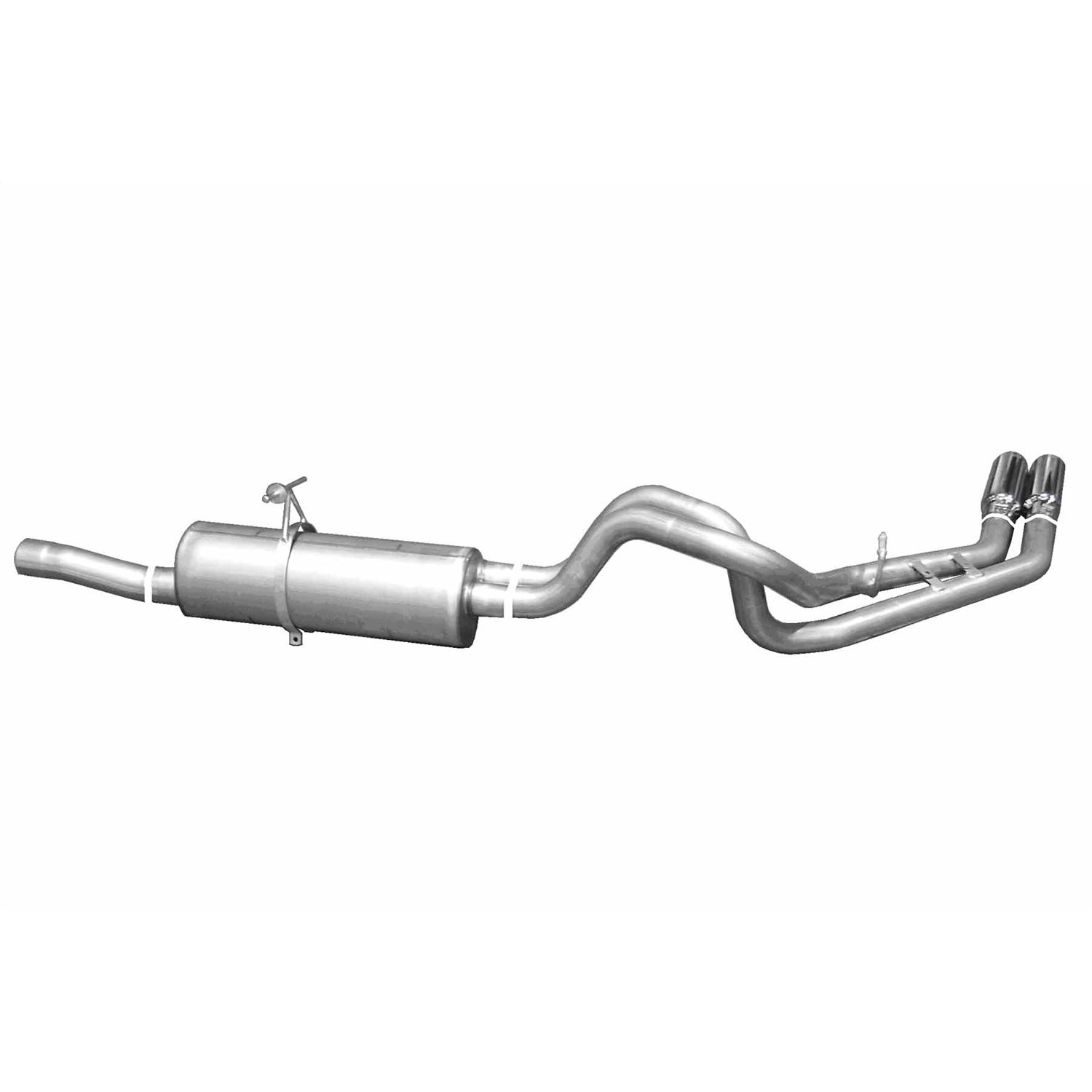 Cat-Back Dual Sport Exhaust System; Stainless