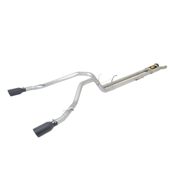 Cat-Back Dual Split Exhaust System; Stainless