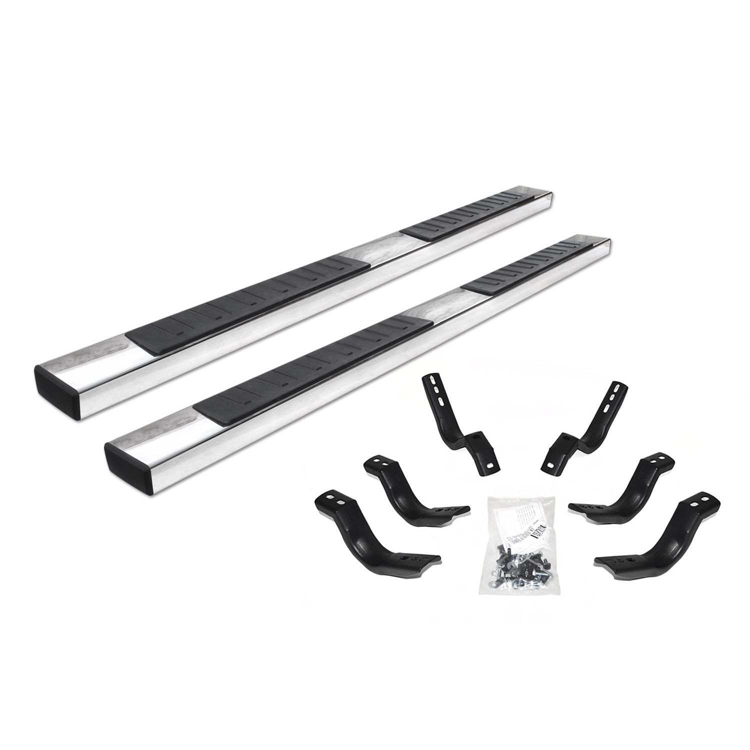 Go Rhino - 660187PS - 6in OE Xtreme II Stainless SideSteps - 87in Long - Bars Only