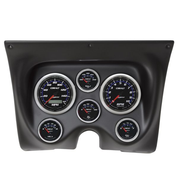 6 GAUGE DIRECT-FIT DASH KIT, CAMARO/FIREBIRD 67-68, COBALT