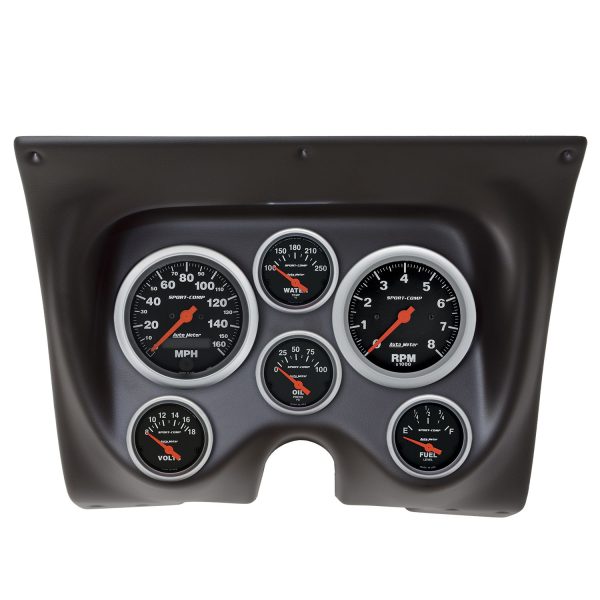 6 GAUGE DIRECT-FIT DASH KIT, CAMARO/FIREBIRD 67-68, SPORT-COMP