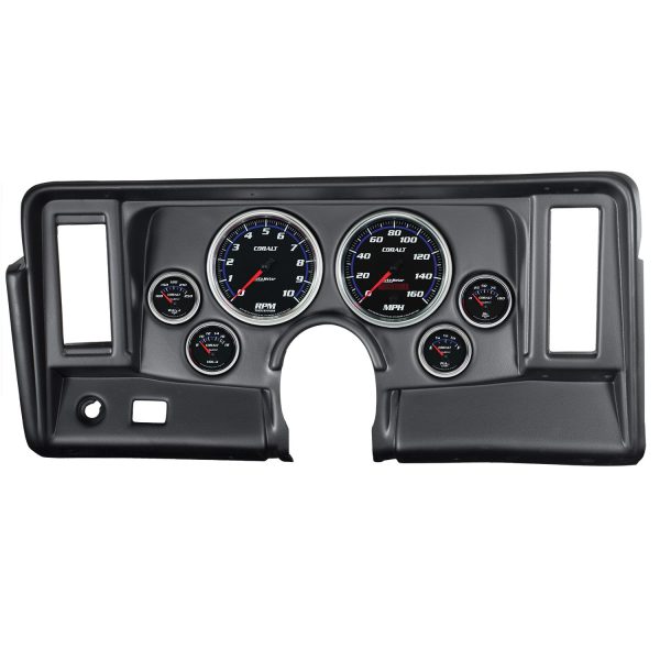 6 GAUGE DIRECT-FIT DASH KIT, NOVA 69-76, COBALT