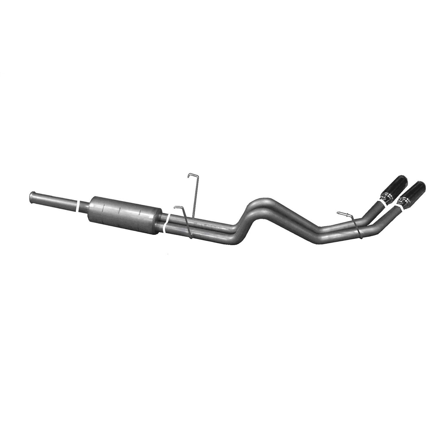 Cat-Back Dual Sport Exhaust System; Aluminized