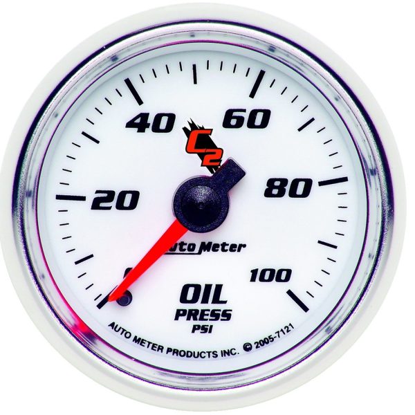 2-1/16 in. OIL PRESSURE, 0-100 PSI, C2