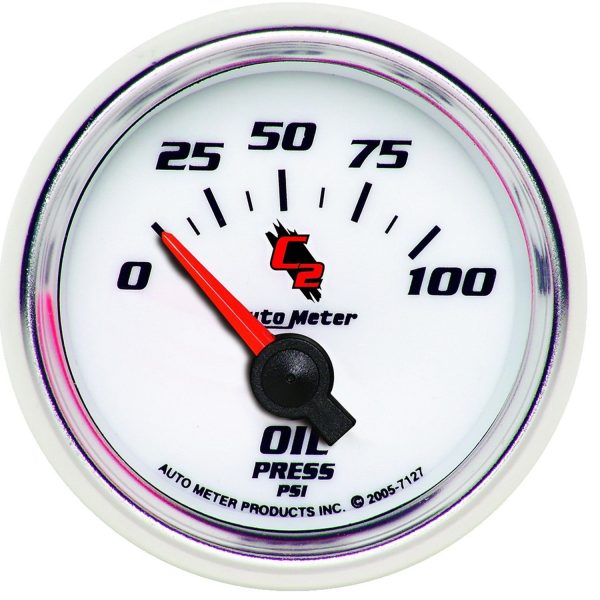 2-1/16 in. OIL PRESSURE, 0-100 PSI, C2