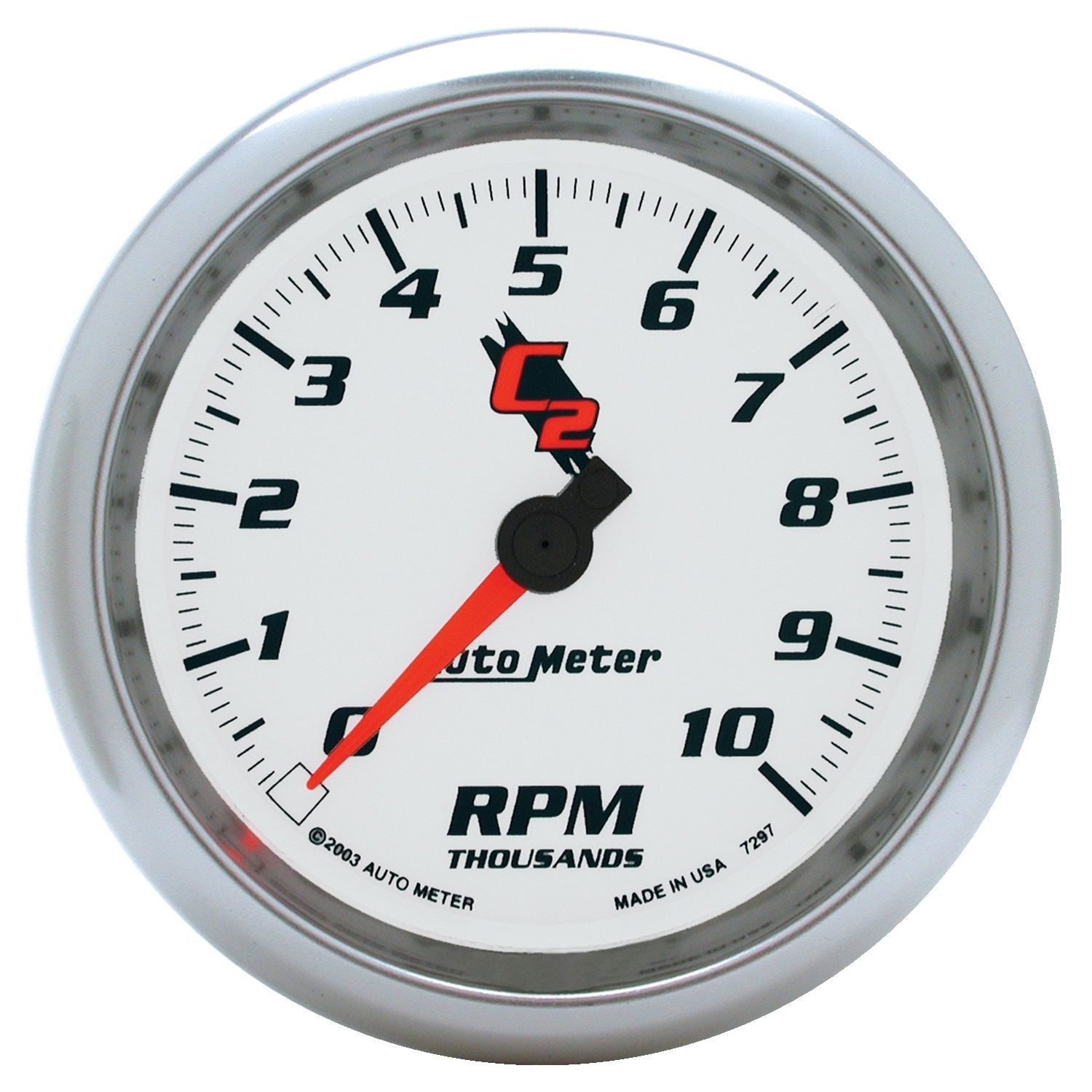 3-3/8 in. IN-DASH TACHOMETER, 0-10,000 RPM, C2