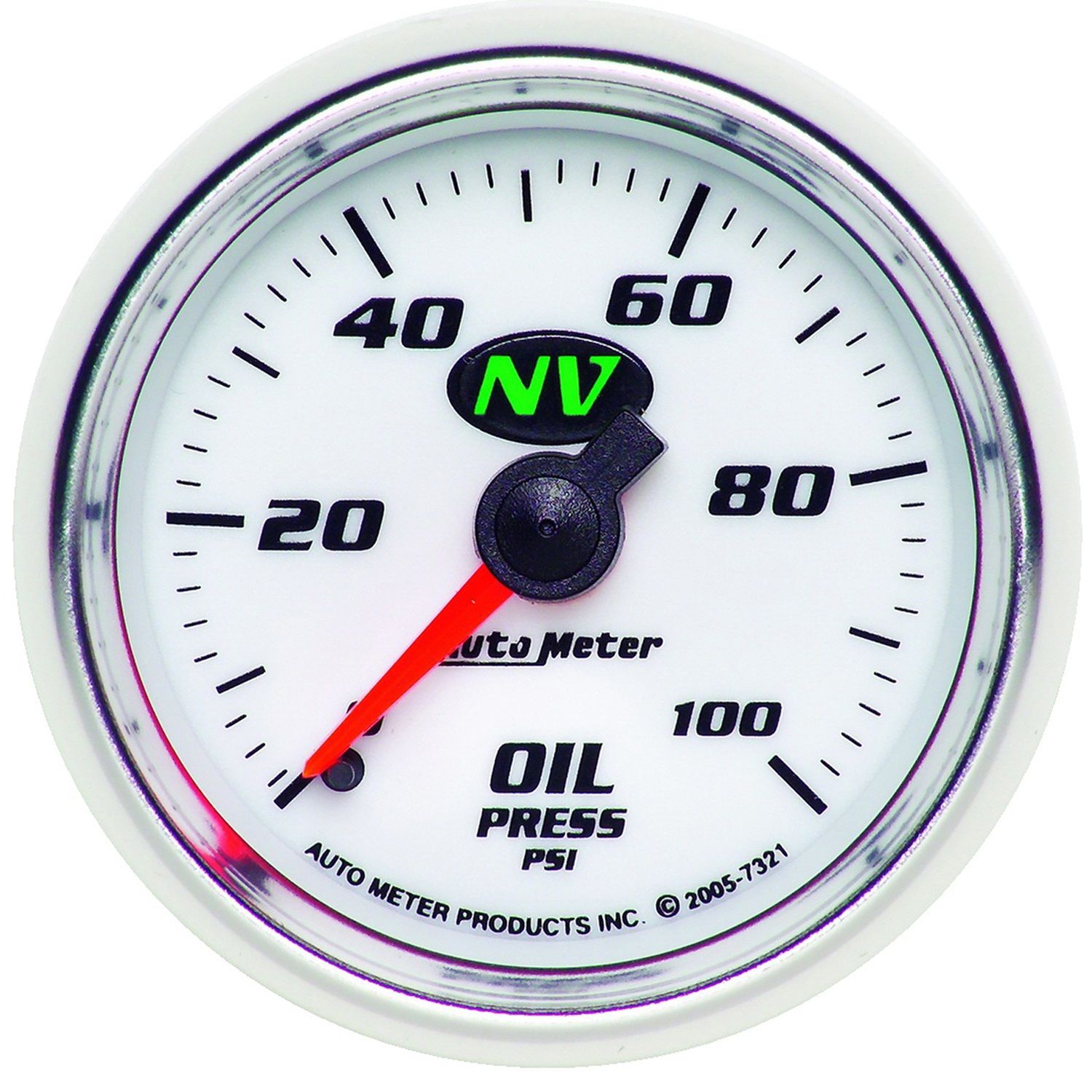 2-1/16 in. OIL PRESSURE, 0-100 PSI, NV