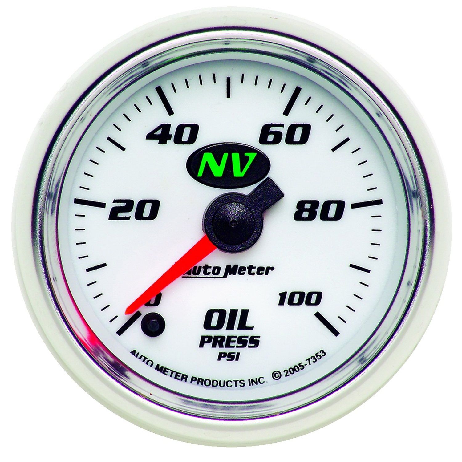 2-1/16 in. OIL PRESSURE, 0-100 PSI, NV