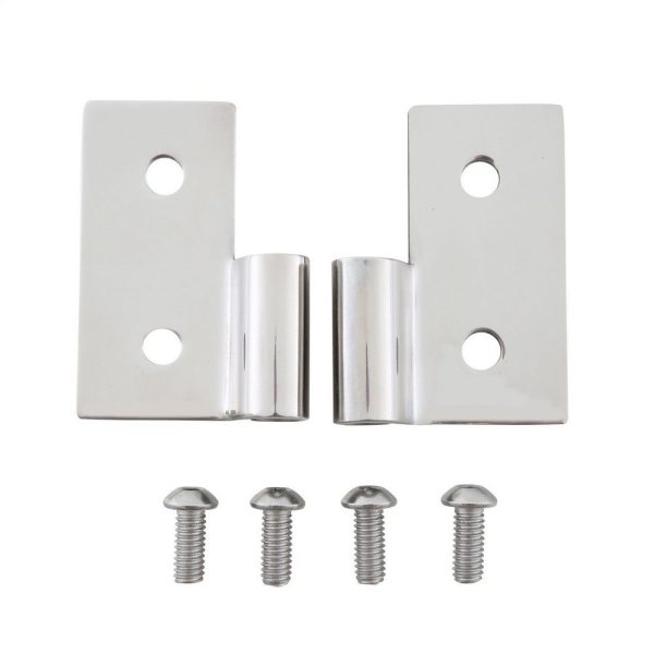 Lower Door Hinge Brackets - Stainless Steel