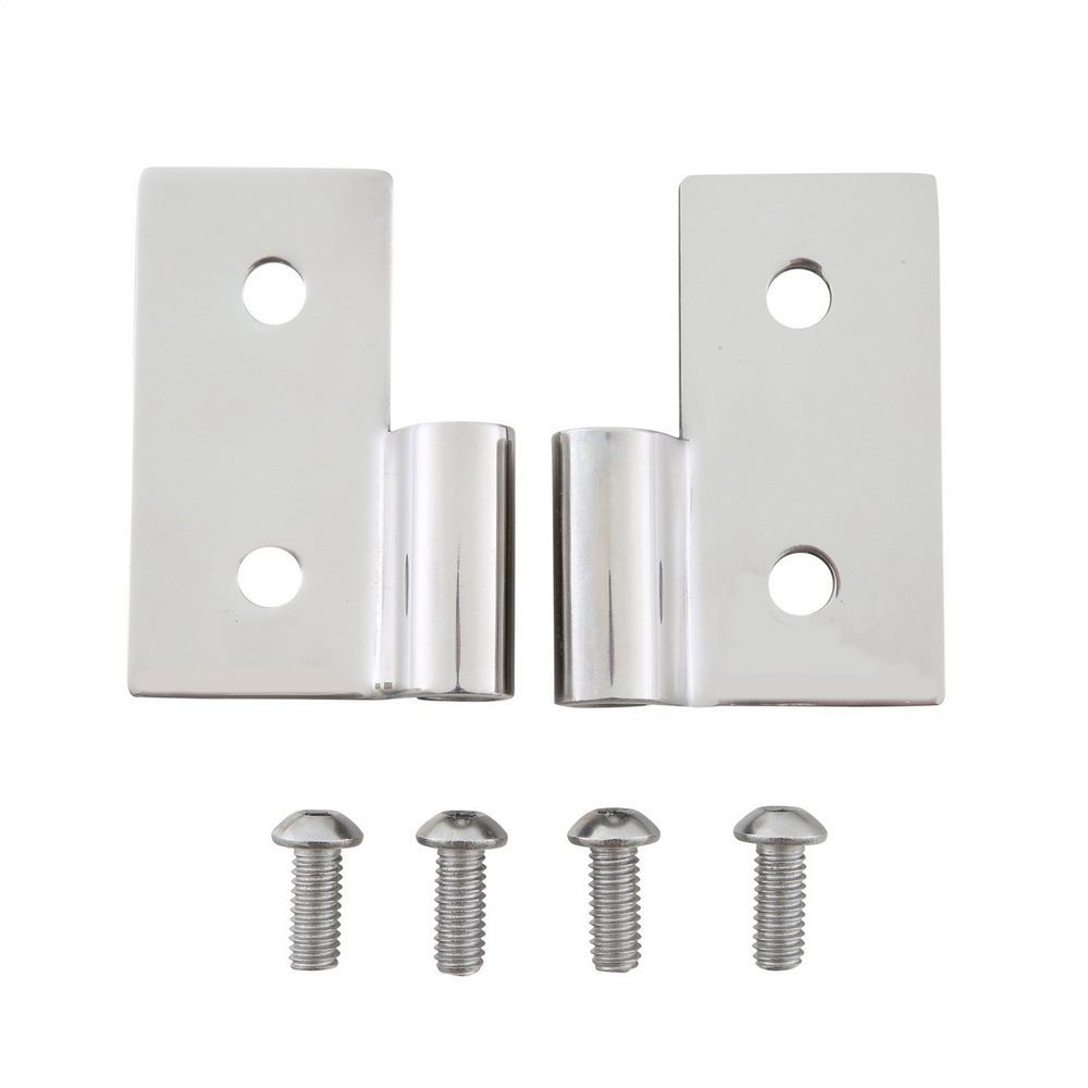 Lower Door Hinge Brackets - Stainless Steel