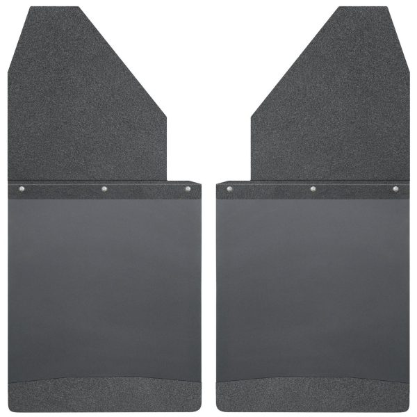 Kick Back Mud Flaps 14" Wide - Black Top and Black Weight