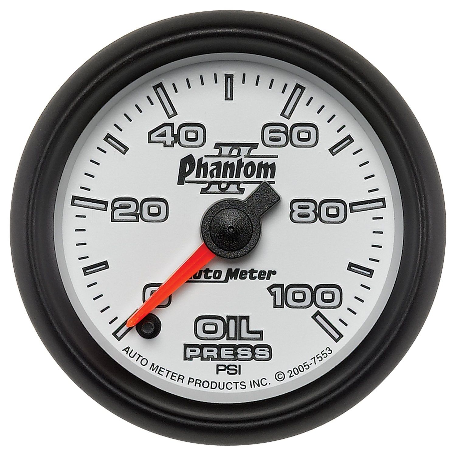 2-1/16 in. OIL PRESSURE, 0-100 PSI, PHANTOM II