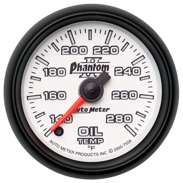 2-1/16 in. OIL TEMPERATURE, 140-280 Fahrenheit, PHANTOM II