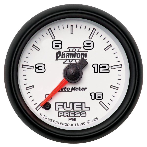 2-1/16 in. FUEL PRESSURE, 0-15 PSI, PHANTOM II