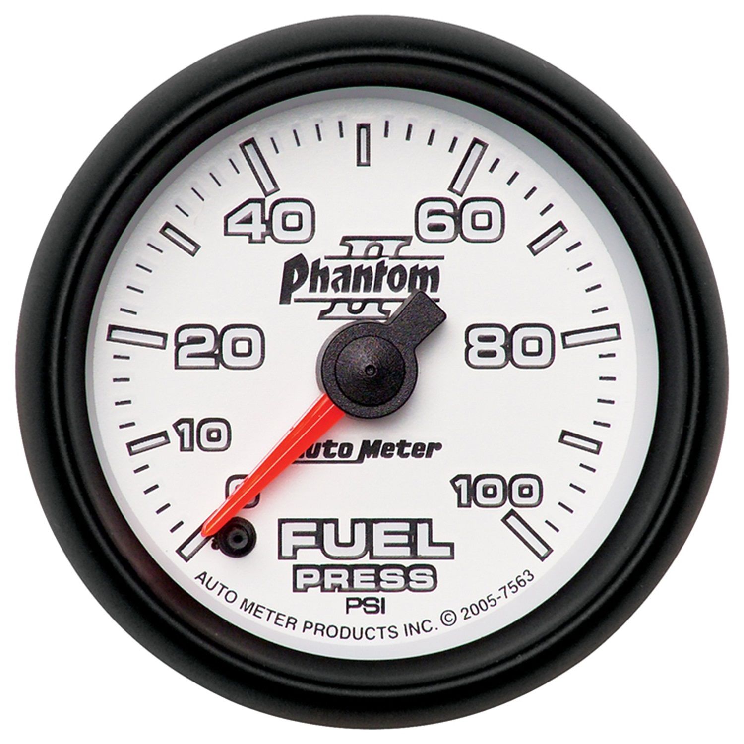 2-1/16 in. FUEL PRESSURE, 0-100 PSI, PHANTOM II