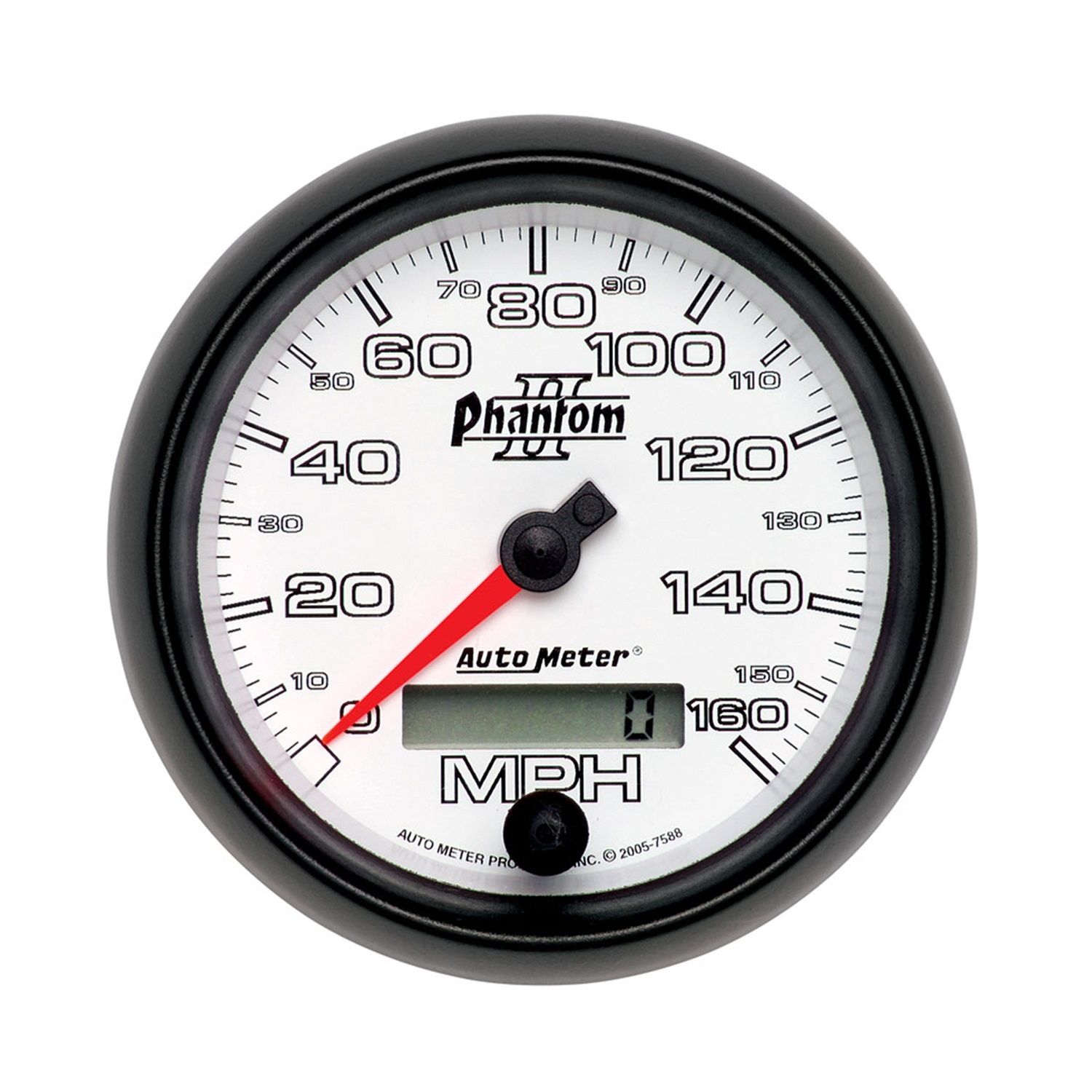 3-3/8 in. SPEEDOMETER, 0-160 MPH, PHANTOM II