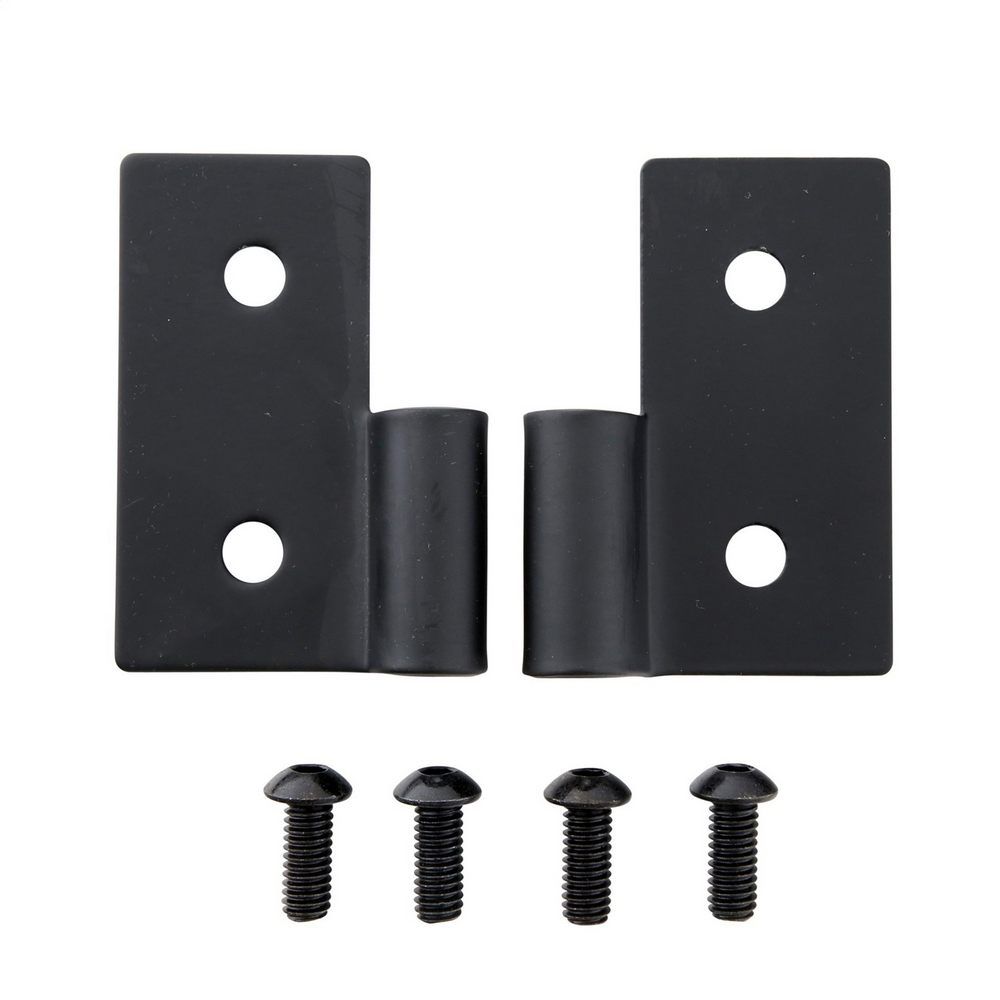 Lower Door Hinge Brackets - Black