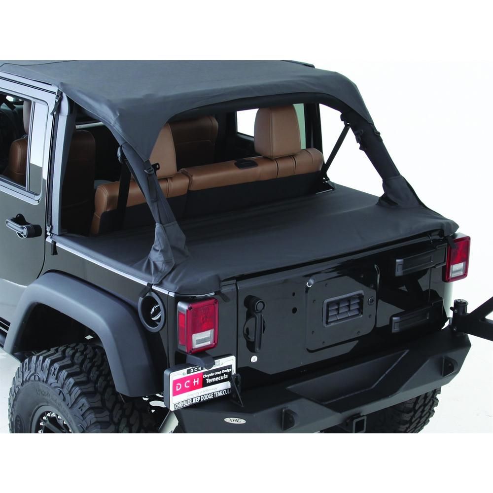 Tonneau Cover - For Oem Soft Top W/ Channel Mount - Black Diamond