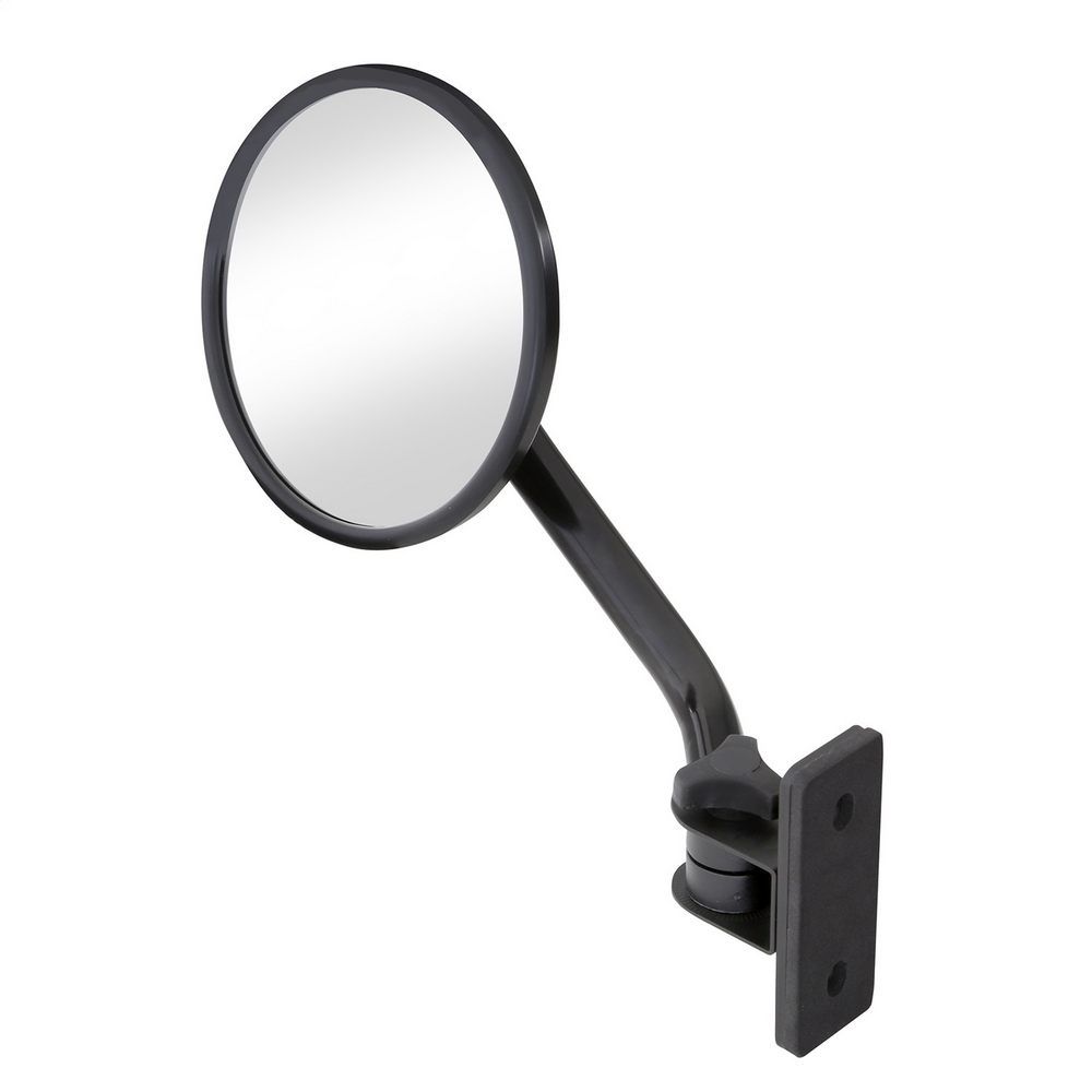 TJ/JK TRAIL MIRRORS BLACK 6IN ROUND PAIR