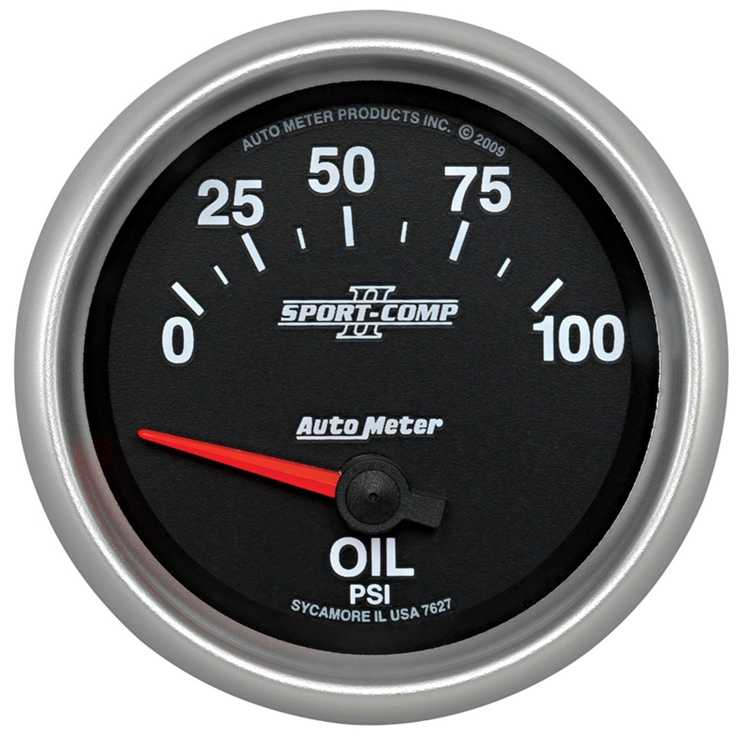 2-5/8 in. OIL PRESSURE, 0-100 PSI, SPORT-COMP II