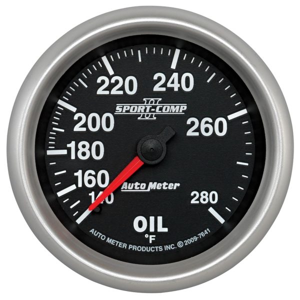 2-5/8 in. OIL TEMPERATURE, 140-280 Fahrenheit, SPORT-COMP II