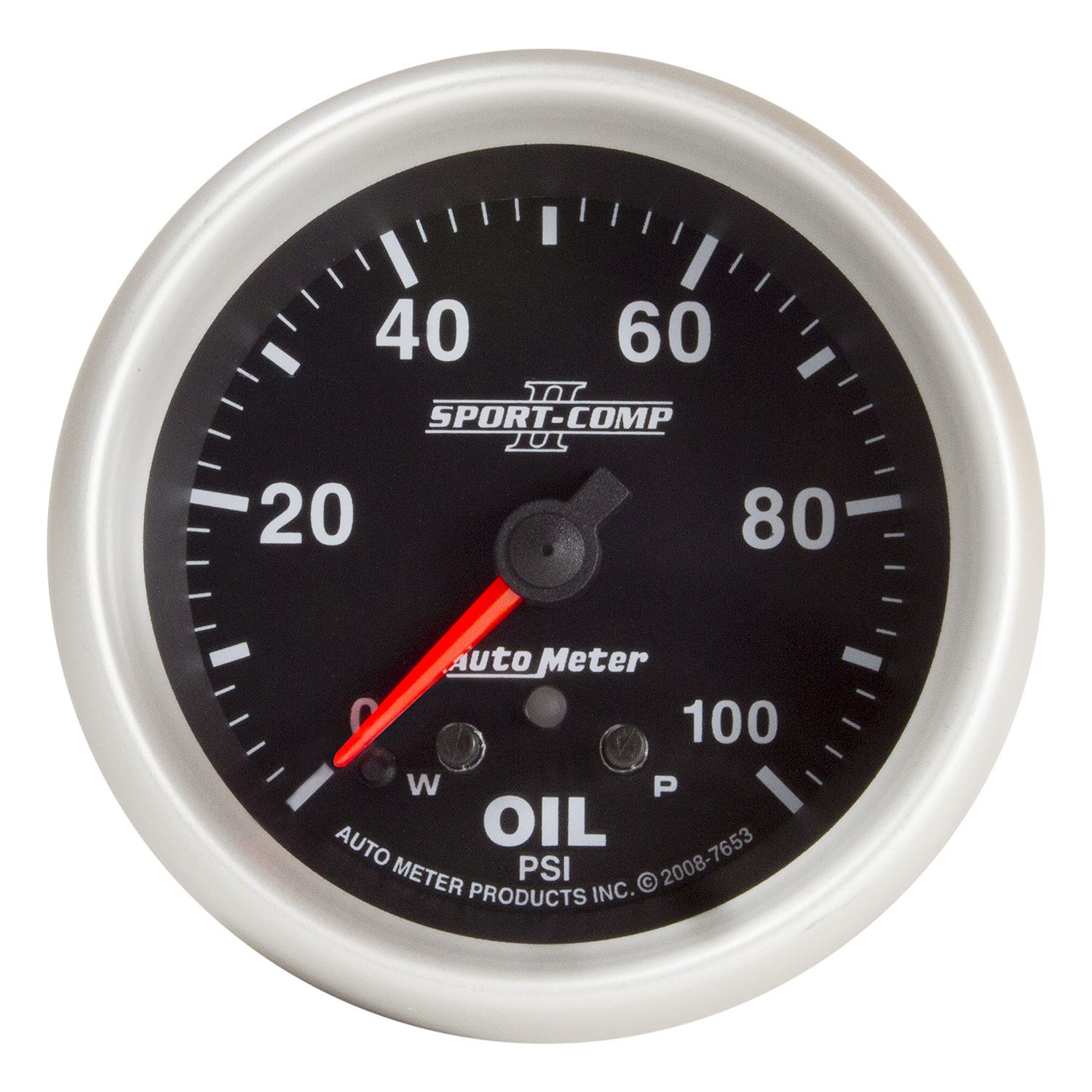 2-5/8 in. OIL PRESSURE, 0-100 PSI, SPORT-COMP II