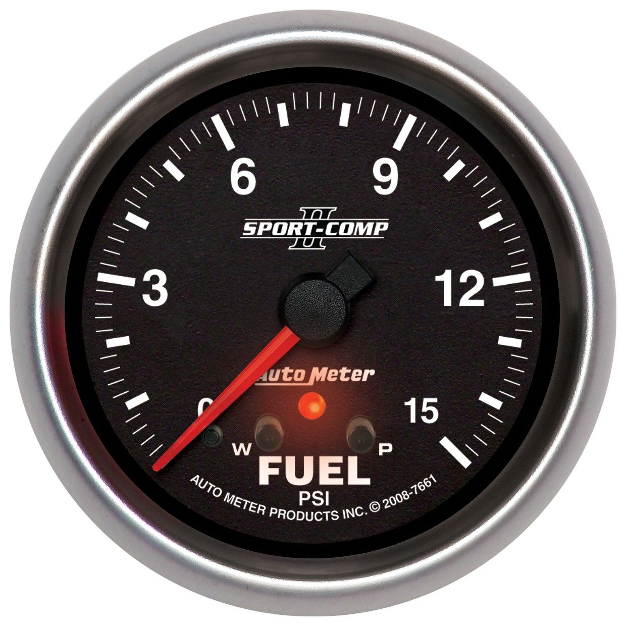 2-5/8 in. FUEL PRESSURE, 0-15 PSI, SPORT-COMP II