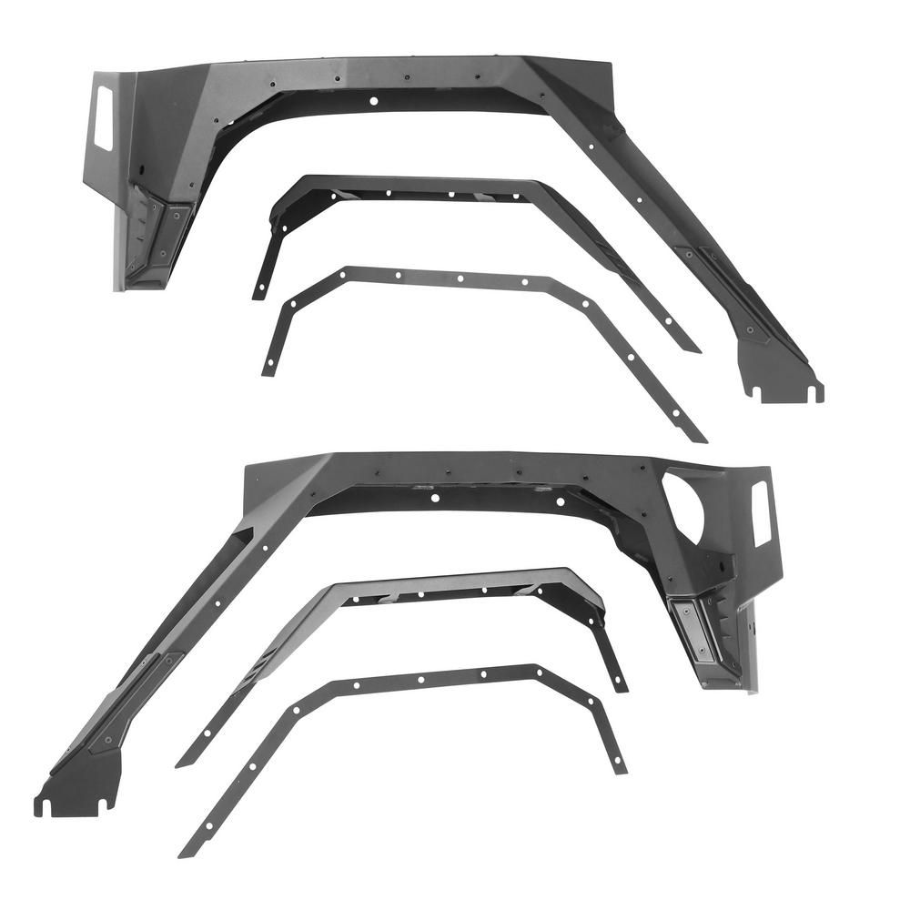 XRC Rocker Guards W/ Step - Black Textured