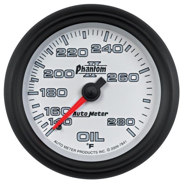 2-5/8 in. OIL TEMPERATURE, 140-280 Fahrenheit, PHANTOM II