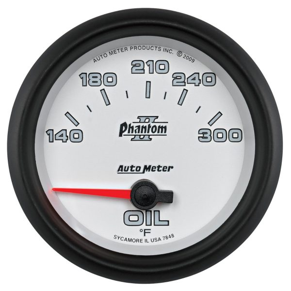 2-5/8 in. OIL TEMPERATURE, 140-300 Fahrenheit, PHANTOM II