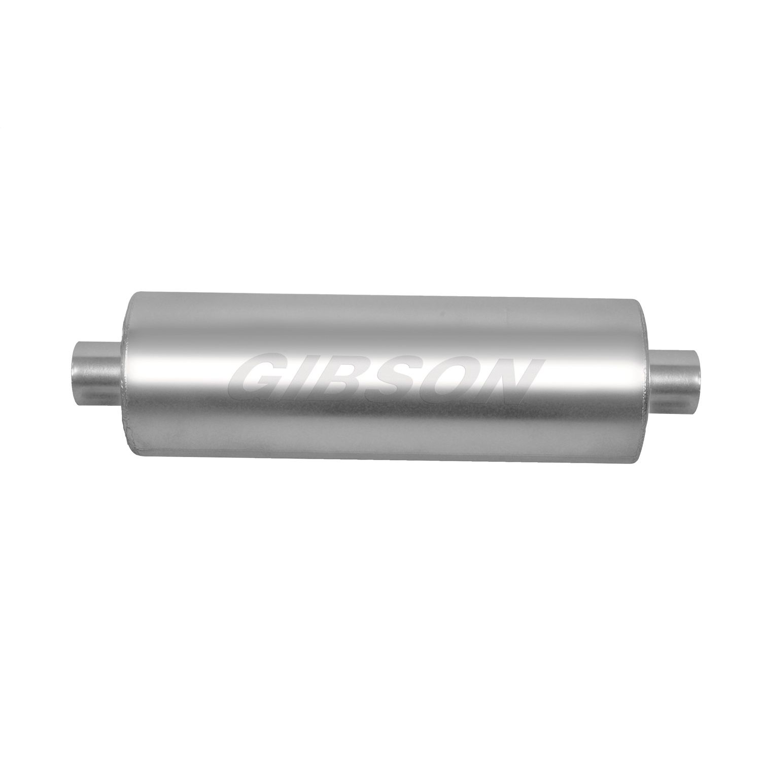 SFT Superflow Center/Center Round Muffler; Stainless