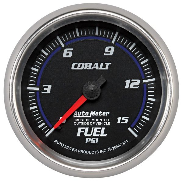 2-5/8 in. FUEL PRESSURE, 0-15 PSI, COBALT