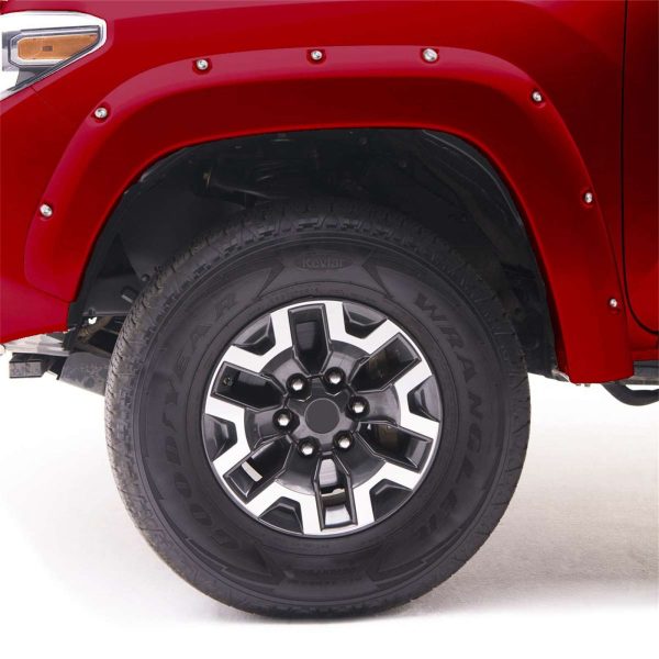 EGR - 792654-PR4 - USA Flame Red Color Match Style Fender Flares