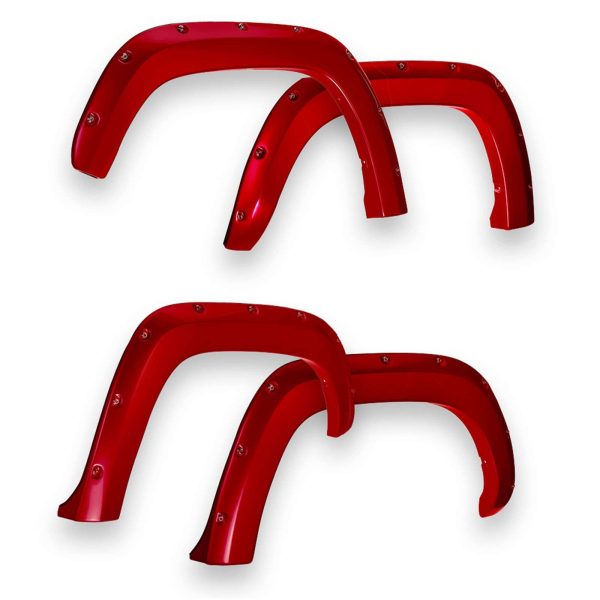 EGR - 792654-PR4 - USA Flame Red Color Match Style Fender Flares