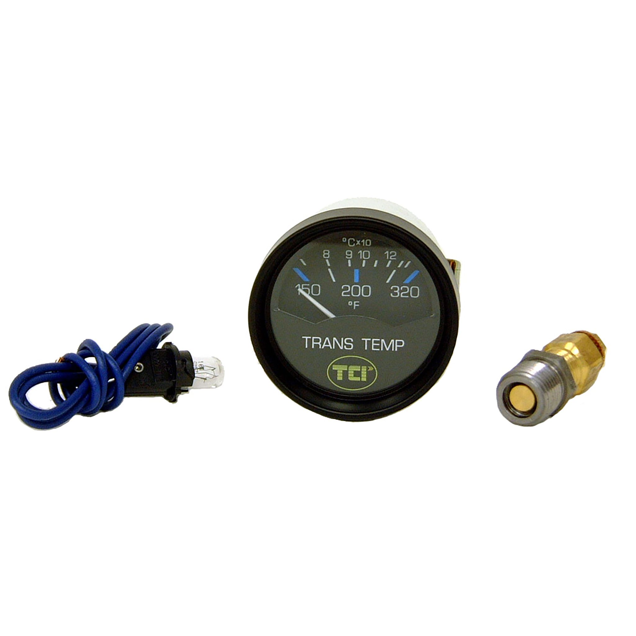 Black 2 5/8 Transmission Temperature Gauge.