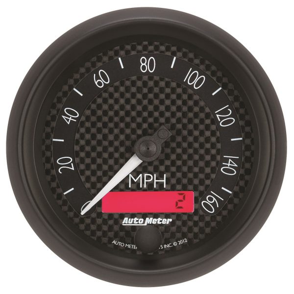 3-3/8 in. SPEEDOMETER, 0-160 MPH, GT