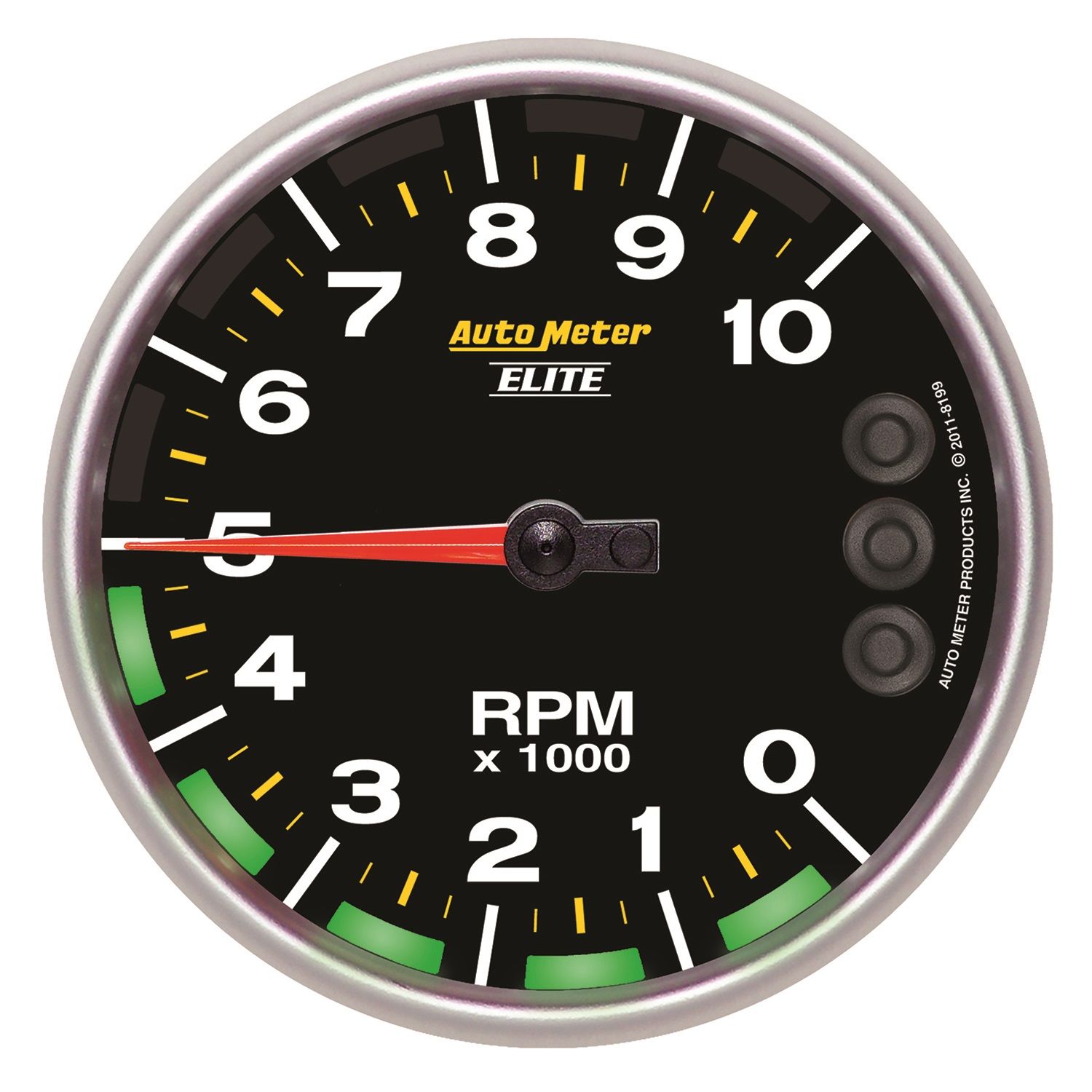 5 in. PEDESTAL TACHOMETER, 0-10,000 RPM, NASCAR