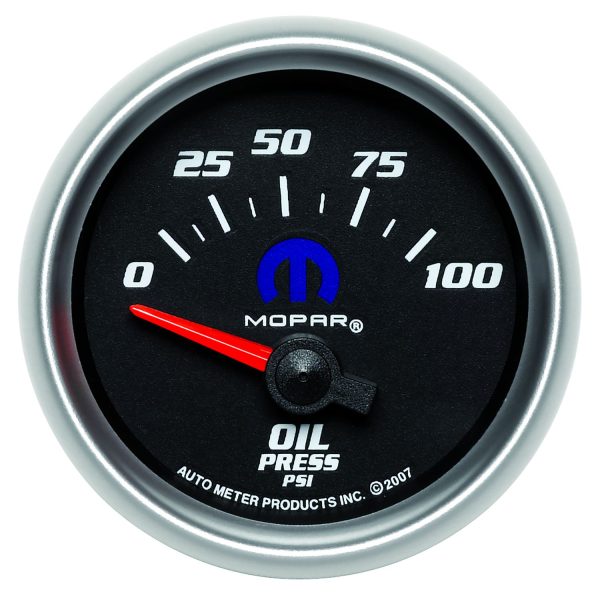 2-1/16 in. OIL PRESSURE, 0-100 PSI, MOPAR