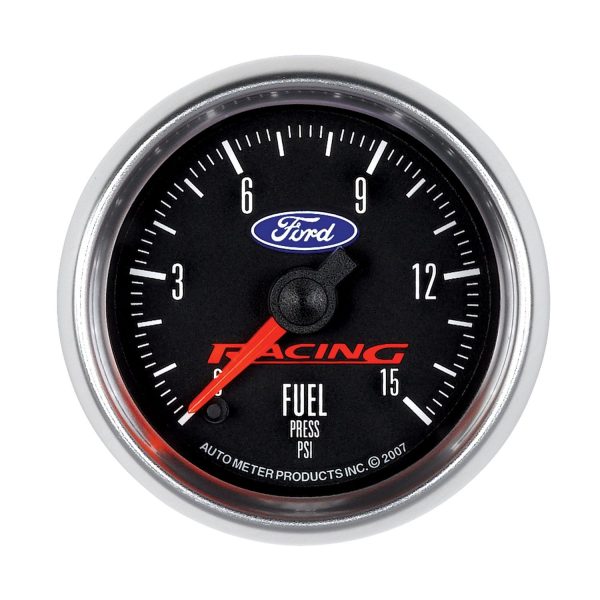 2-1/16 in. FUEL PRESSURE, 0-15 PSI, FORD RACING