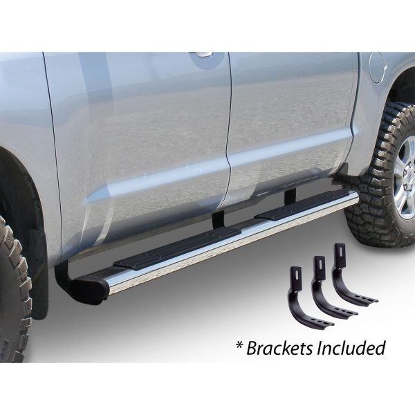 6" OE Xtreme Side Steps with Mounting Brackets - Double Cab Only