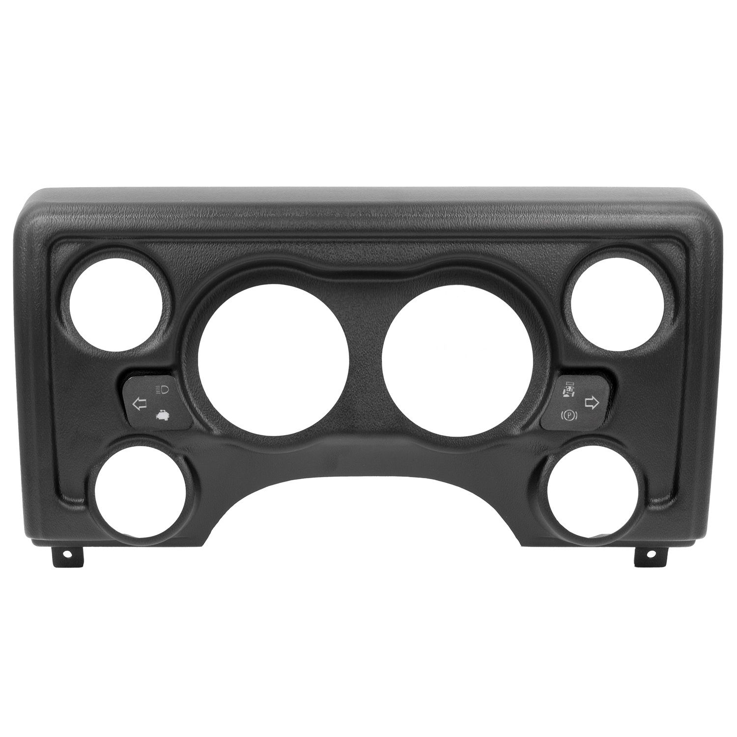 DIRECT FIT DASH PANEL, 6 GAUGE (3 3/8 in. X2, 2 1/6 in. X4), JEEP TJ / XJ