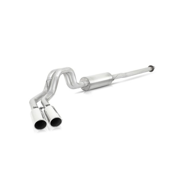 Cat-Back Dual Sport Exhaust System; Aluminized