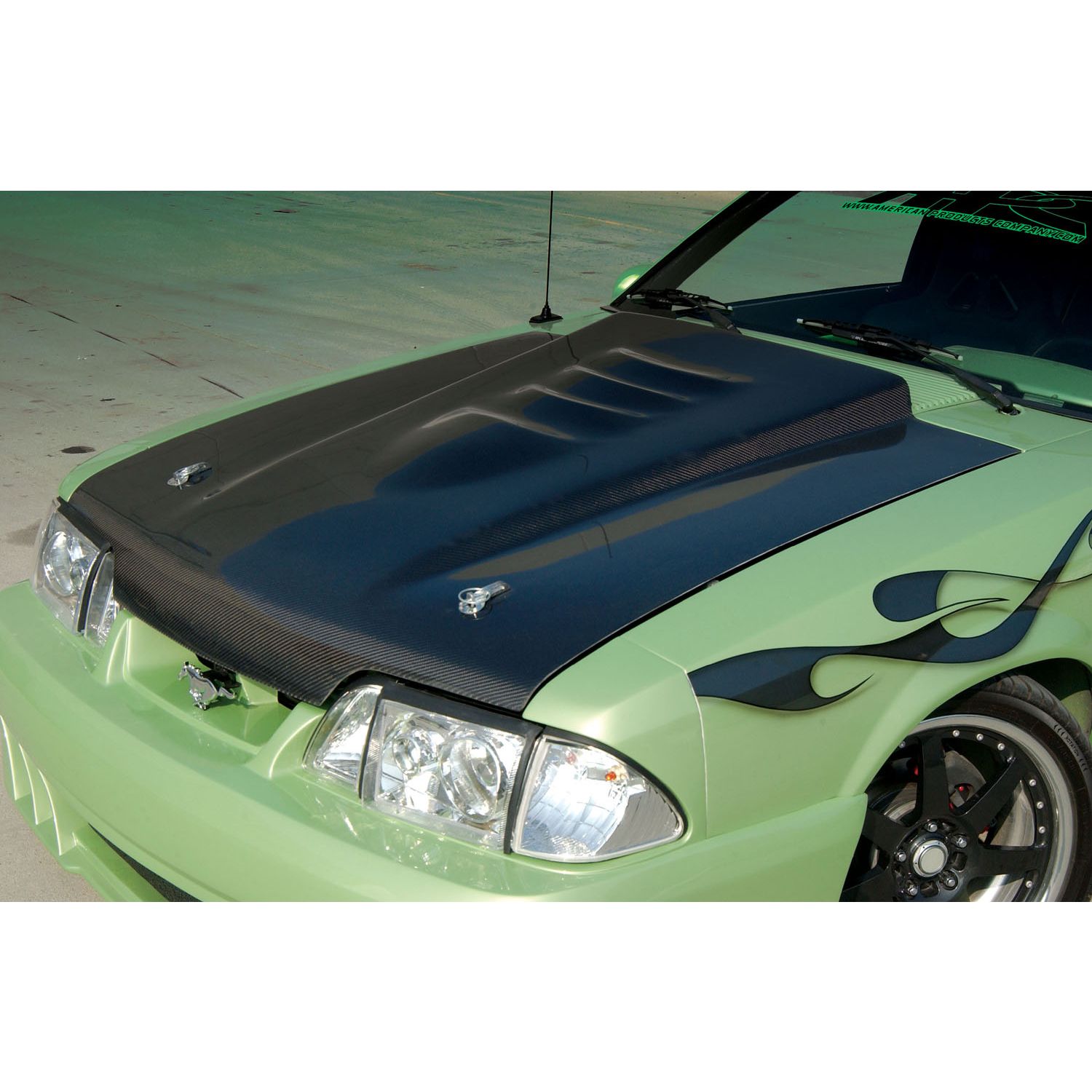 Street Scene FORD MUSTANG 87-93 CARBON FIBER STYLE HOOD