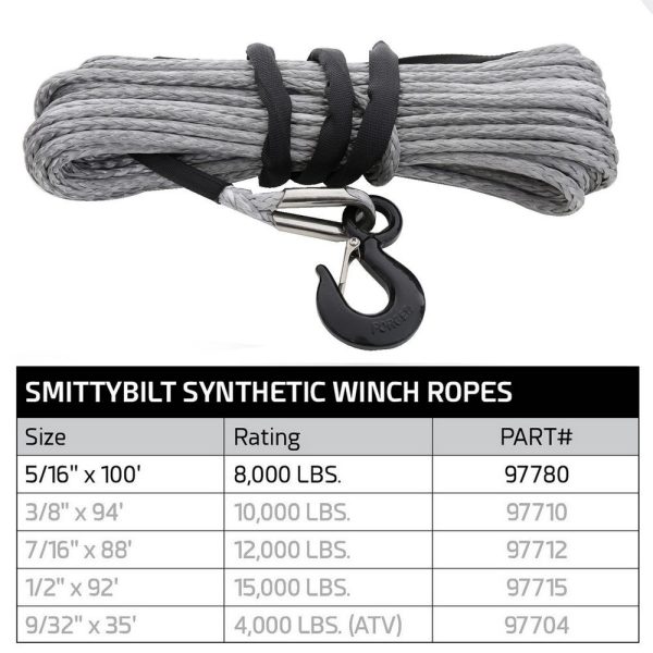 XRC Synthetic Rope - 8,000 Lb. - 11/32" X 100Ft